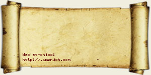 Anđela Galjak vizit kartica